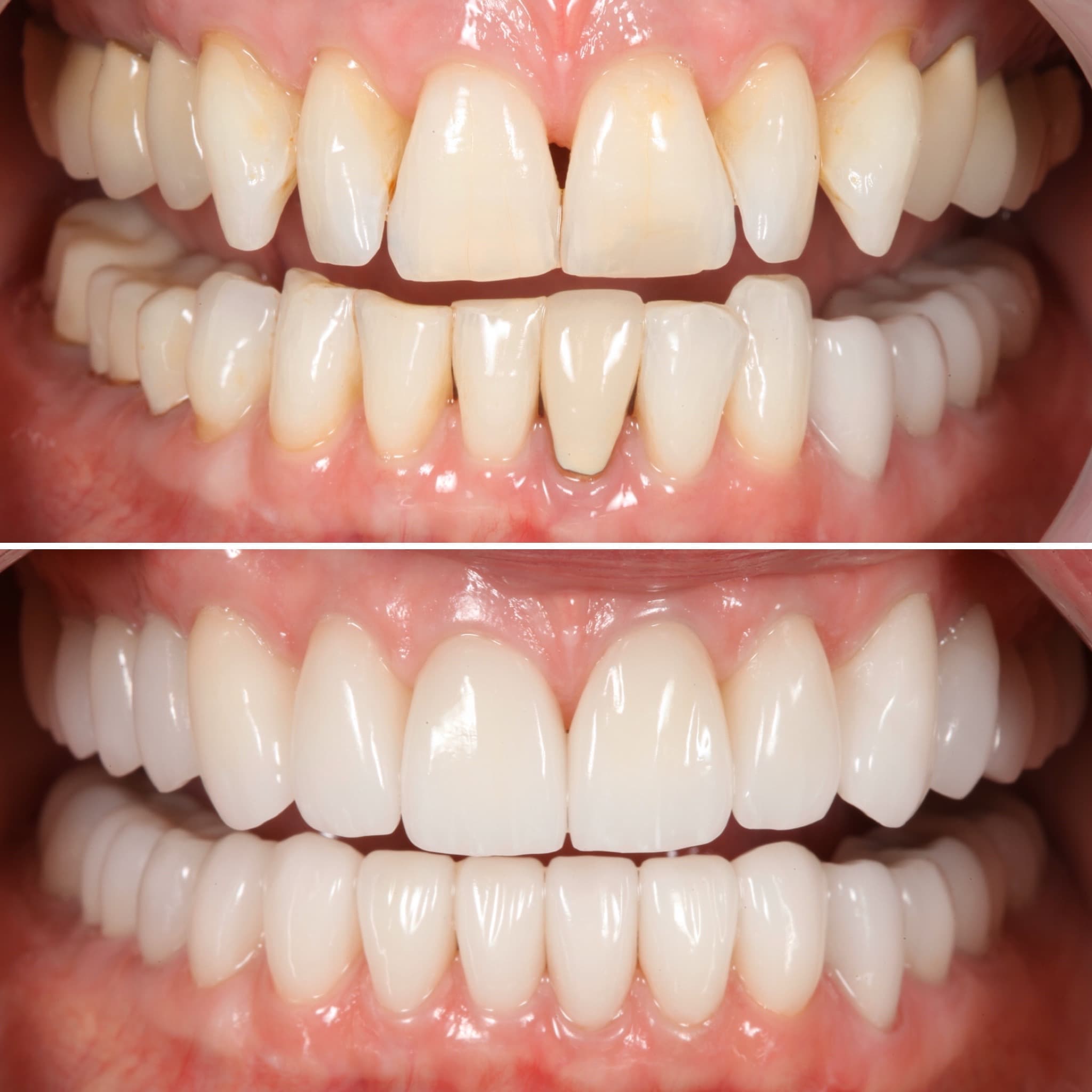 Before and after — Cosmetic & restorative dentistry — case 68 by Strupp & Brumm in Clearwater, FL